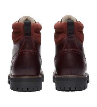 Timberland Britton Road vodoodporni usnjeni škornji bordo barve