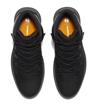 Timberland Stivali Chukka in pelle impermeabili neri Hudson Road