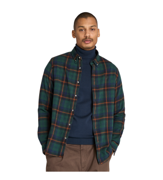 Timberland Grn kariertes Flanellhemd