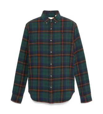 Timberland Grn kariertes Flanellhemd
