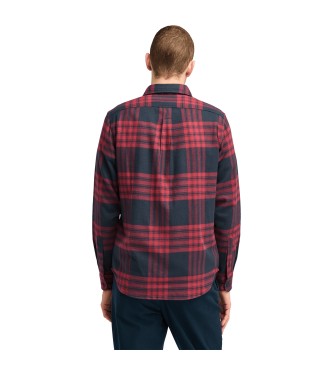 Timberland Mellemvgts flannelskjorte i navy, rd ternet