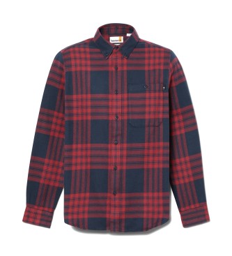 Timberland Mellemvgts flannelskjorte i navy, rd ternet