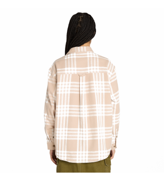 Timberland Flannel shirt with beige pocket