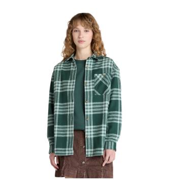 Timberland Koszula flanelowa z zieloną kieszenią