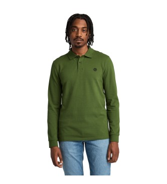 Timberland Polo piqu Millers River  manches longues, vert