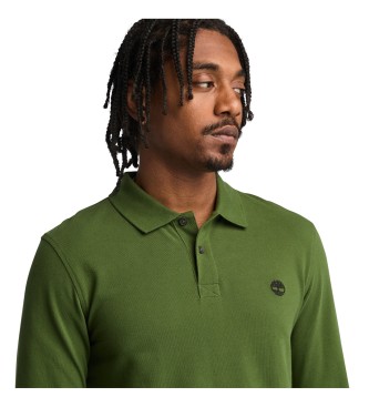 Timberland Polo piqu Millers River  manches longues, vert