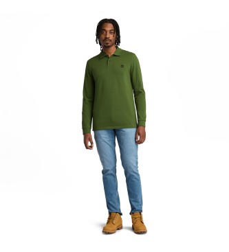 Timberland Polo piqu Millers River  manches longues, vert