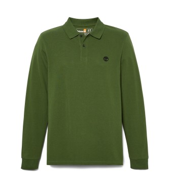 Timberland Polo piqu Millers River  manches longues, vert