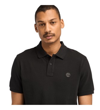 Timberland Millers River Kurzarm-Piqu-Poloshirt schwarz