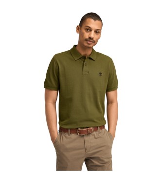 Timberland Millers River polo majica s kratkimi rokavi piqué zelena