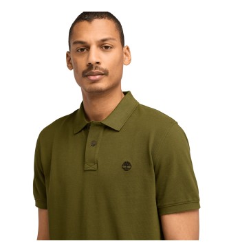 Timberland Millers River polo majica s kratkimi rokavi piqué zelena