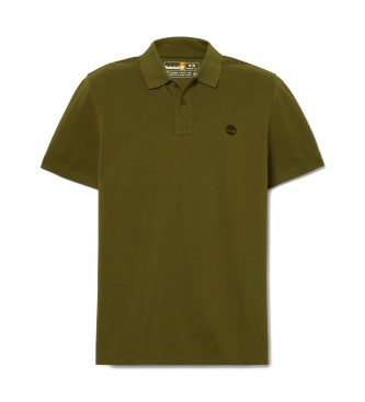 Timberland Millers River polo majica s kratkimi rokavi piqué zelena