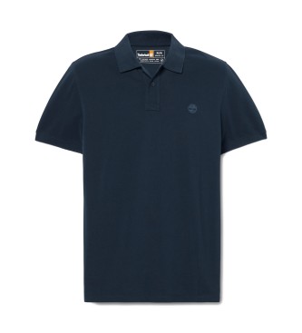 Timberland Polo in piqu a maniche corte blu scuro Millers River