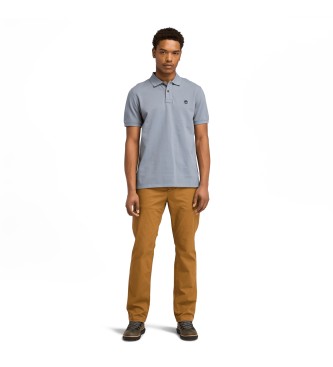 Timberland Millers River piqu poloshirt met korte mouwen grijs