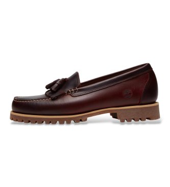 Timberland Burgundy Authentic Kiltie Leather Loafers