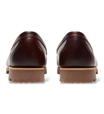 Timberland Burgundy Authentic Kiltie Leather Loafers