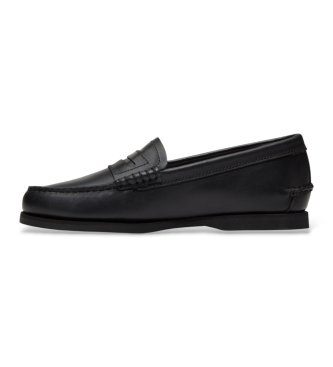 Timberland Mocassini in Pelle classici stile nautico nero