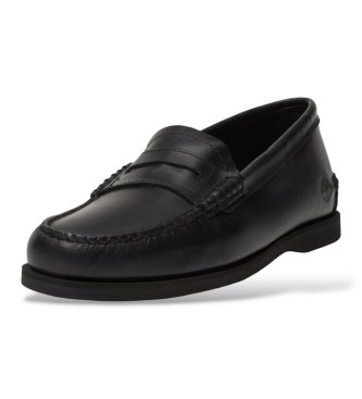Timberland Mocassini in Pelle classici stile nautico nero