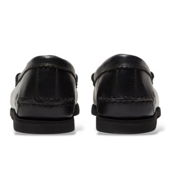 Timberland Mocassini in Pelle classici stile nautico nero