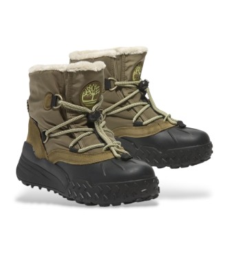 Timberland Skórzane buty snowboardowe Moriah Range Mid Waterproof w kolorze zielonym