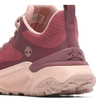 Timberland Różowe skórzane buty sportowe Motion Access