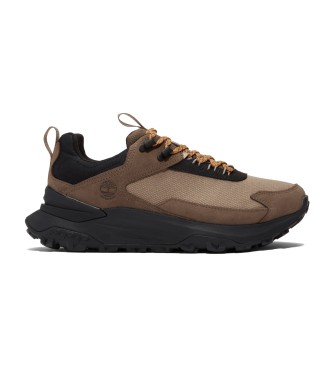 Scarpe da ginnastica marroni in pelle impermeabile con lacci Motion Access