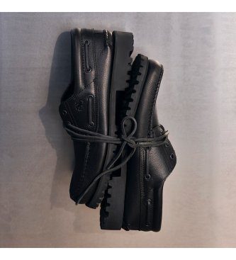 Timberland Nautische 3-Ösen-Schuhe handgenäht Authentic schwarz