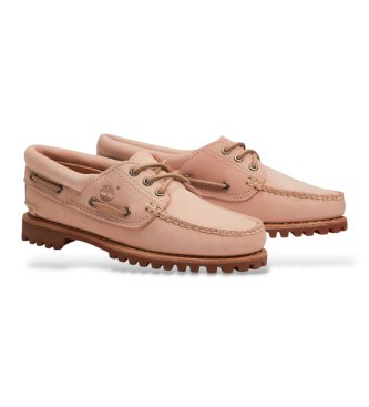 Timberland Authentic pink leather boat shoes