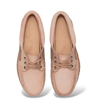 Timberland Authentic pink leather boat shoes