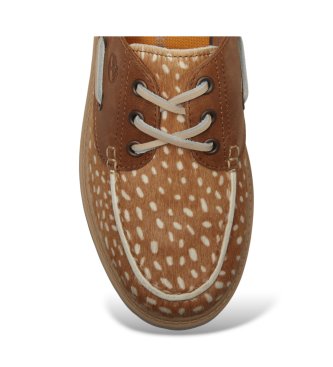 Timberland Brown Stone Street leather boat shoes