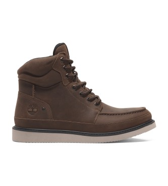 Timberland Bottes en cuir  lacets Newmarket de couleur marron