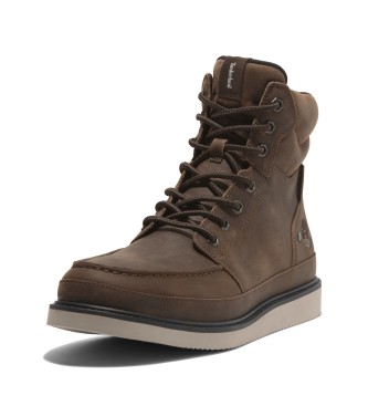 Timberland Bottes en cuir  lacets Newmarket de couleur marron