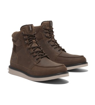 Timberland Bottes en cuir  lacets Newmarket de couleur marron