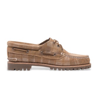 Timberland Noreen Scarpe da barca in pelle beige 