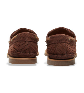 Timberland Classiche scarpe da barca in pelle con due occhielli, colore marrone Lake House