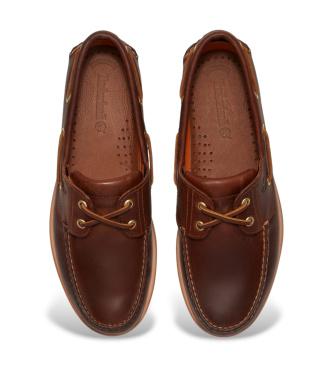 Timberland B�dsko i brunt, forarbejdet l�der