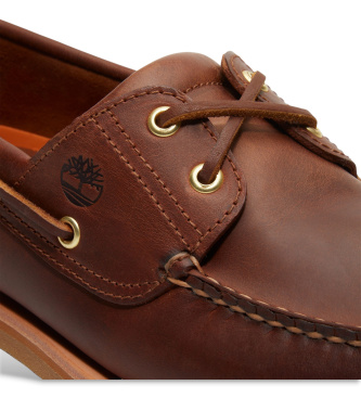 Timberland B�dsko i brunt, forarbejdet l�der