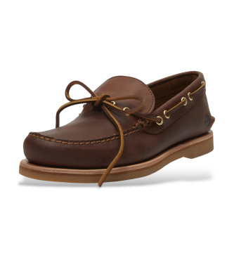 Timberland B�dsko i brunt, forarbejdet l�der