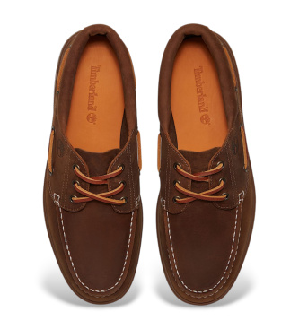 Timberland Scarpe da barca in pelle marrone Portofino Pier