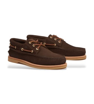 Timberland Crafted brown leather boat shoes