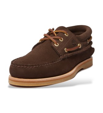 Timberland Crafted brown leather boat shoes