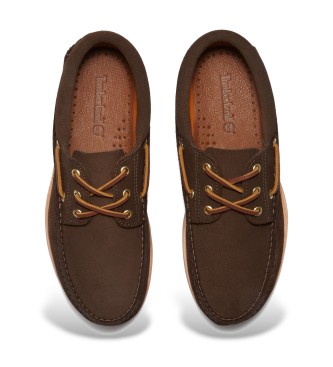 Timberland Crafted brown leather boat shoes