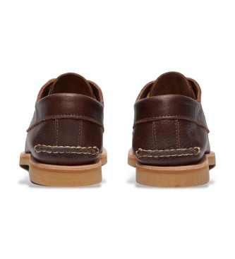 Timberland Scarpe da barca marroni lavorate a mano