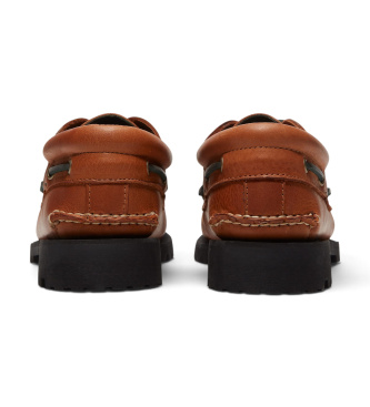 Timberland Náuticos de 3 ojales cosidos a mano Authentic marrón