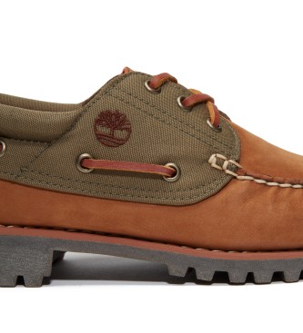 Timberland Authentic brown leather boat shoes