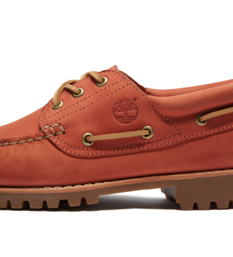 Timberland Avtentični usnjeni čolnarski čevlji rdeča