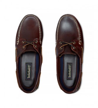 Timberland Klassische Bootsschuhe aus braunem Leder 