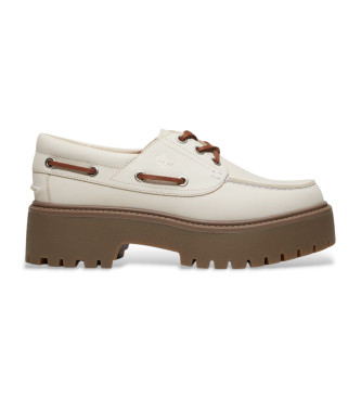 Timberland Chaussures de bateau  3 ?illets Stone Street pour femmes, en gris