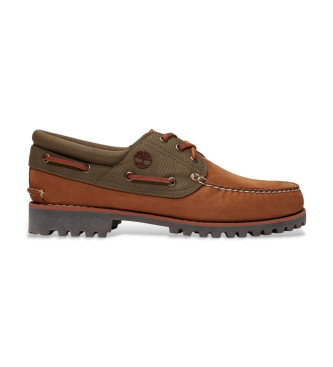 Timberland Authentic brown leather boat shoes