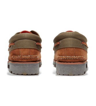 Timberland Authentic brown leather boat shoes
